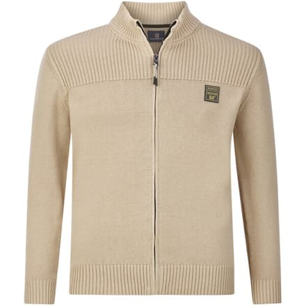 Jan Vanderstorm herren Vest - 56/58 - beige - Plus Size