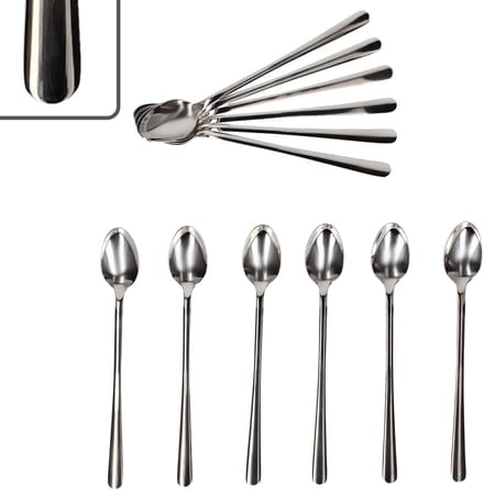 Justinus Set van 12 Style Art latte macchiato lepels voor 12 personen