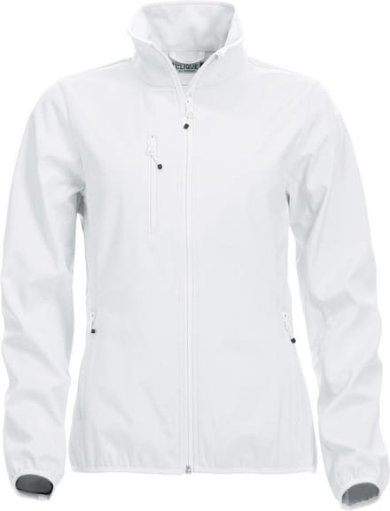 Clique Basic Softshell Jas Dames Wit maat M