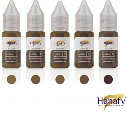 Hanafy Set Pulse Eyebrows by Julie Kim – 5 Hybrid Pigments