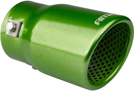AMiO Uitlaat Einddemper Sierstuk RVS Koppelstuk 76mm Groen