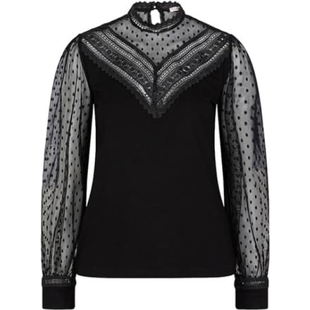 Esqualo top W23-30729 - Black