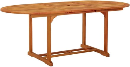Tuin Eettafel - Terras Tafel - Buiten Eten - Uitschuifbaar - 200 x 100 x 75 cm - Bruin