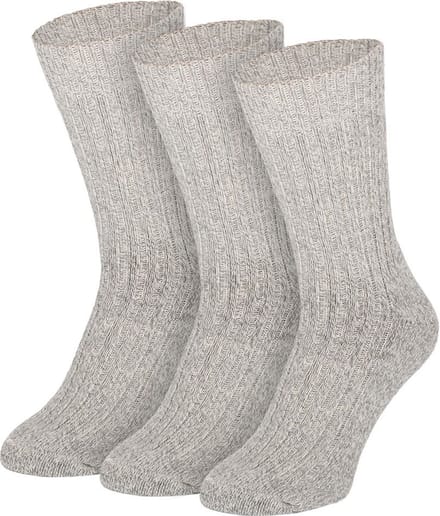 Apollo Noorse Sokken Wol 3-Pack Grijs - Sokken - 43-46