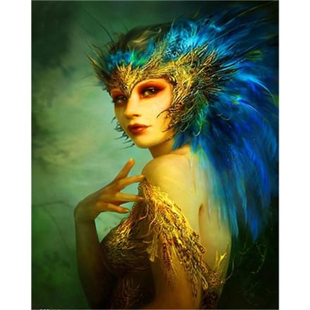 5D DIY diamant schilderij gouden muis anime diamant borduurwerk foto strass kruissteek 20X30CM blue