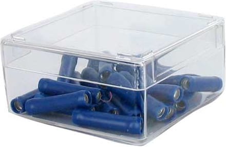 Kabeldoorverbinder blauw 25 stuks box
