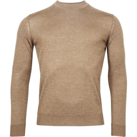 Baileys Trui Turtle Neck Merino Wool Single Knit Donker Zand / male