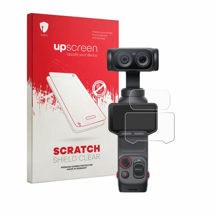 upscreen - Screenprotector voor Insta360 Luna Ultra (Display + Lens) - Folie Beschermfolie transparant
