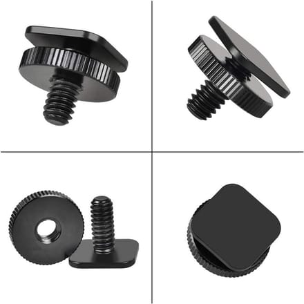 Set van 4 Camera Schroeven met 1/4 Inch Aansluiting voor Flitser en Accessoires