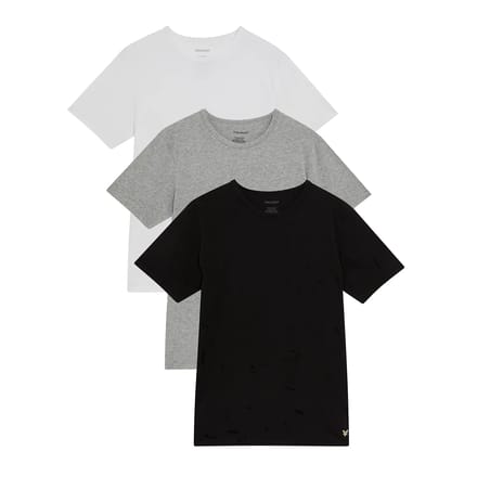 Lyle & Scott Basic Lounge Shirt Heren (3-pack) - Maat M