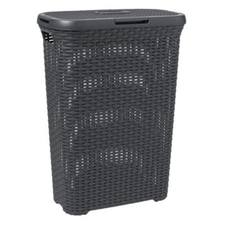 Curver Style Wasmand met Deksel - 40L - Antraciet