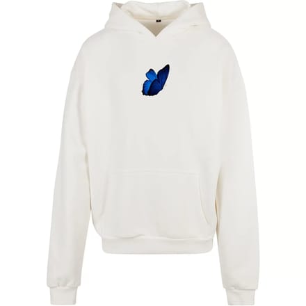 Mister Tee - Le Papillon Heavy Oversize Hoodie/trui - XL - Wit/Multicolours