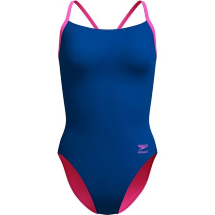 Speedo Badpak Eco Endurance+ Solid V-Back 2.0 Blauw