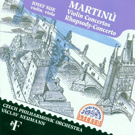 Josef Suk, Czech Philharmonic Orchestra, Václav Neumann - Martinů: Violinkonzerte | Rhapsody-Con. (CD)