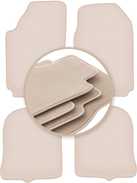 PREMIUM beige matten voor: Audi 100 C3 sedan, avant 1983-1991