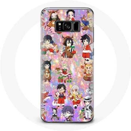 Coque pour Samsung Galaxy S8 Plus Demon slayer merry christmas affiche le cadeau de noël