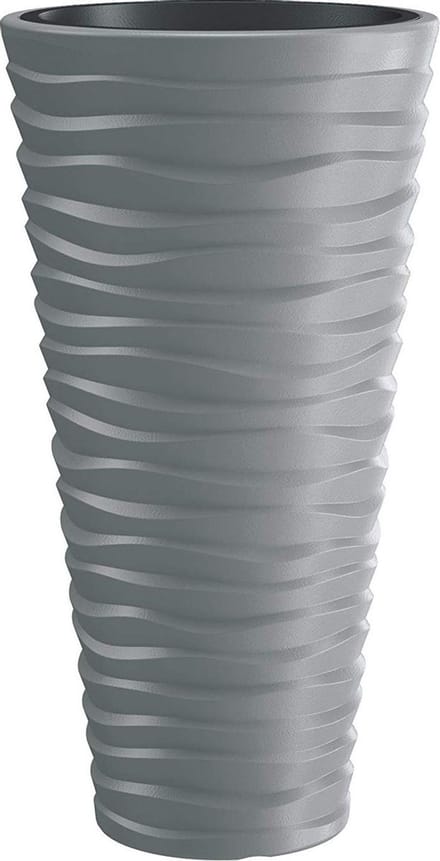 Bloempot met uitneembare inzet Sand Slim / antraciet