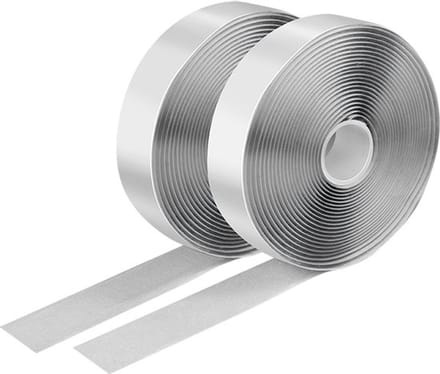 Klettband-Set, wei�, Breite: 25 mm, Rolle, 5m