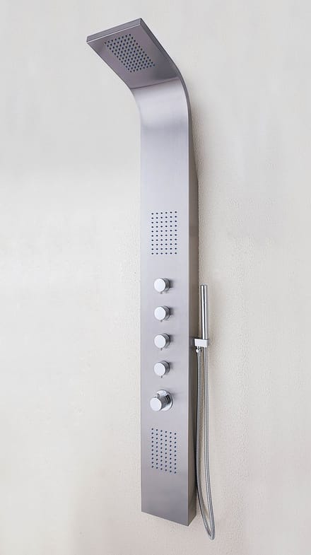 Xellanz Huron thermostatische douchekolom 165x20 cm RVS