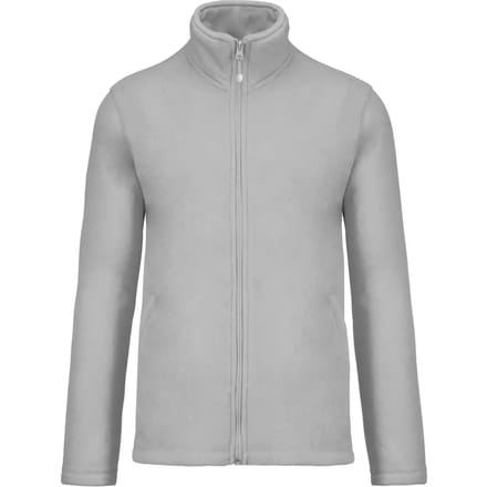 Kariban Microfleece met rits heren K911 - Snow Grey - XL