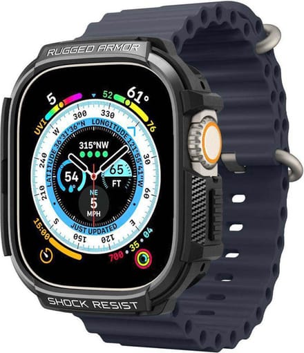 Spigen Rugged Armor - black - Apple Watch Ultra 3/2/1