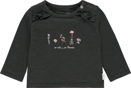 Noppies T-shirt lange mouw Celina - Phantom - Maat 68