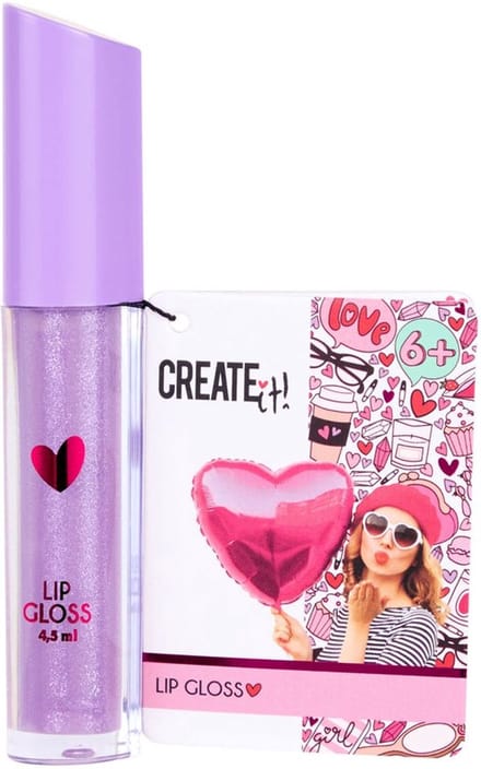 Create It! Lip Gloss - Vanaf 6 jaar - Paars - Meisjes & Jongens - Make Up - Kindermake Up - Blauwe Bes