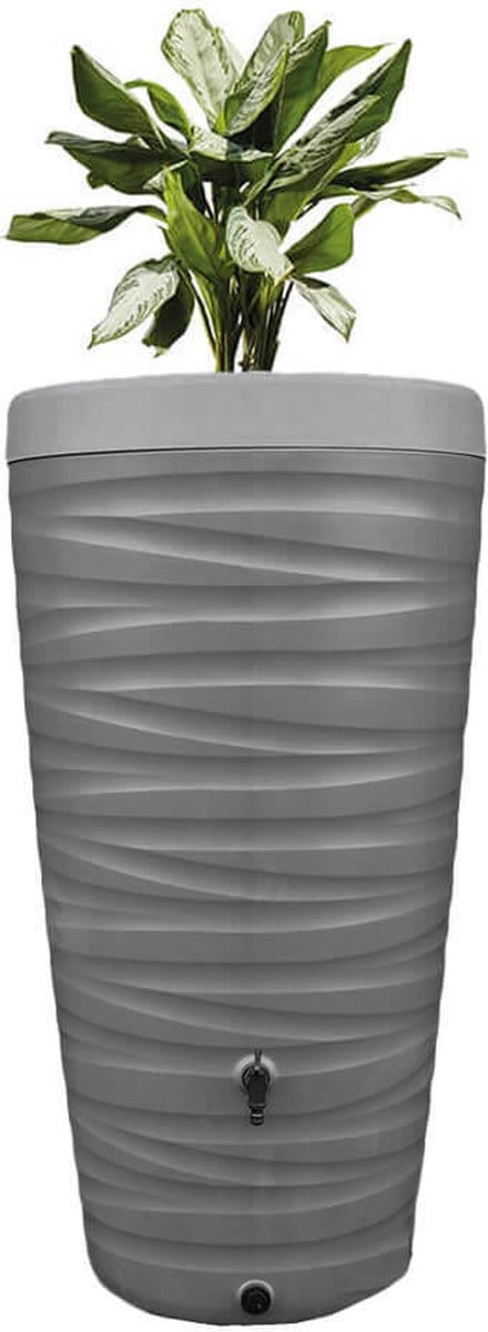Tuinartikelen.nu - Regenton Wave - 240 liter - Grijs