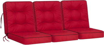 Tuinkussen voor een tuinschommel modulair kussen stoelkussen rood breedte 150 cm