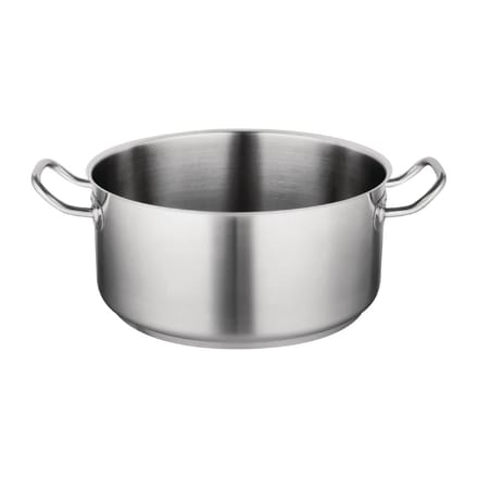 RVS Kookpan Laag Model - 13 Liter - Vogue T187 - Horeca & Professioneel