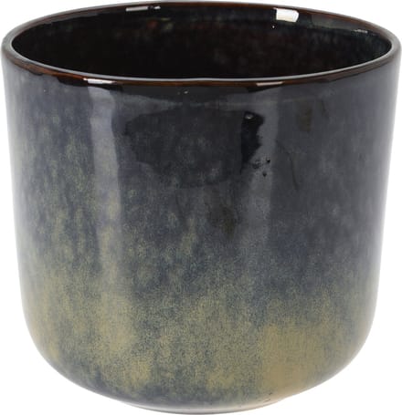 VILDE Bloempot Porselein - Ø 17.5 cm - Hoogte 15.5 cm - Geglazuurd - Sierpot Luxe Design