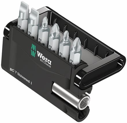 Bitset met handgreep en 7 standaard bits voor universeel gebruik