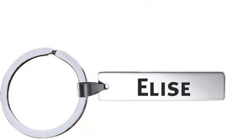 Sleutelhanger Met Naam - Elise - RVS