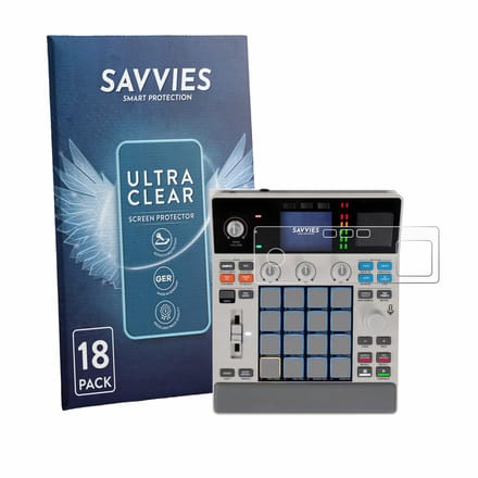 Savvies - Screenprotector voor Akai MPC Sample - Folie Beschermfolie transparant 18 Stuks