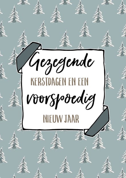 Kerstkaart 'Vrede op aarde' ' 12 stuks met envelop