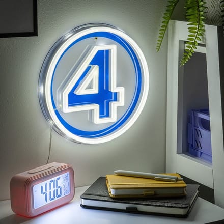 Fantastic Four Fantastic 4 Wall Mountable Led Neon Light