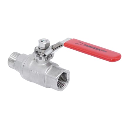 R/Rp 3/4'' 2-weg RVS Kogelkraan 2-delig 69 bar RTFE - TamesonPRO 1112-034