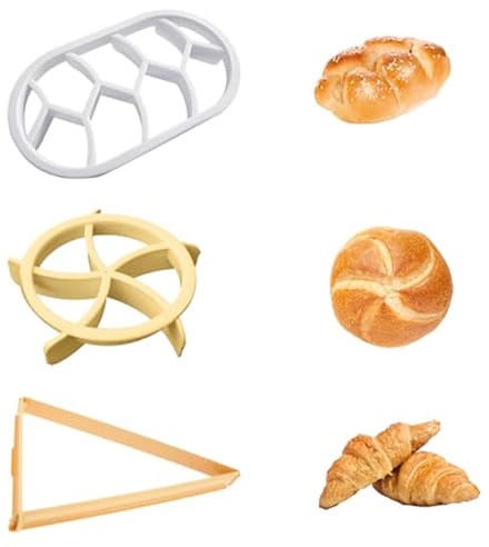 3-delige broodbakmachine set met broodvorm en croissantvorm