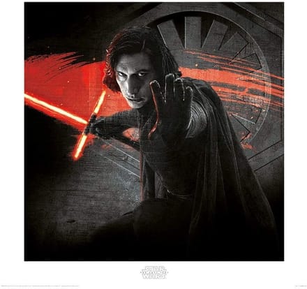 Kunstdruk Star Wars - The Last Jedi Kylo Ren Force 40x40cm