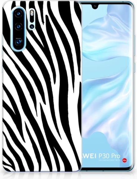 Huawei P30 Pro TPU Hoesje Zebra