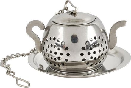 New Age Devi - RVS Theefilter - Theemannetje - Tea Infuser - Theeaccessoires - Losse Thee - Theepot