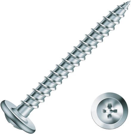 Houtschroeven 500 stuks met lenskopschroefdraad - 3,8 cm