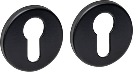 Intersteel Rozetten met profielcilindergat mat zwart
