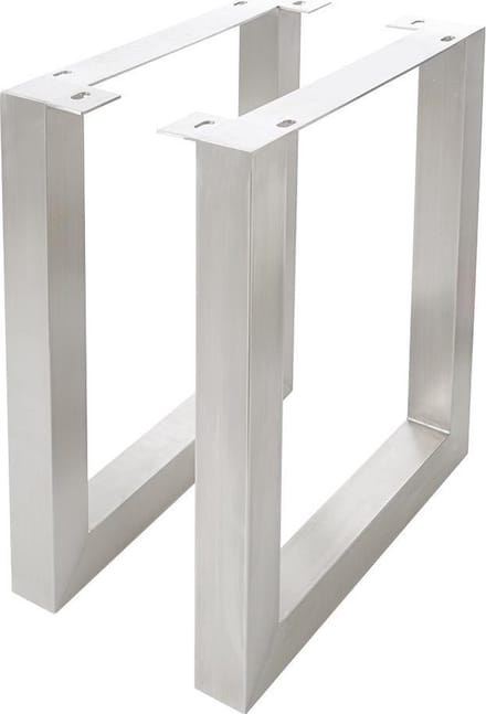 Tafelpoten edelstaal breed (2er-Set) tafelframe
