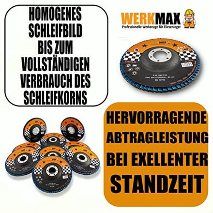 Lamellenschijven 30 Stuks - 125 x 22mm - Korrel 40 - Multifunctioneel