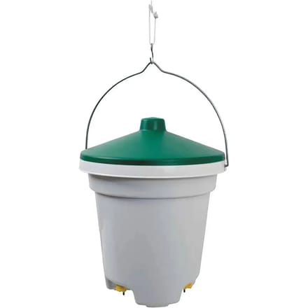 Olba Drinkemmer Met Nippels - Drinkbak - Ø33x34 cm 12 l Groen Wit