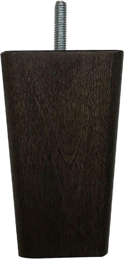 Vierkanten bruine houten meubelpoot 10 cm (M8)