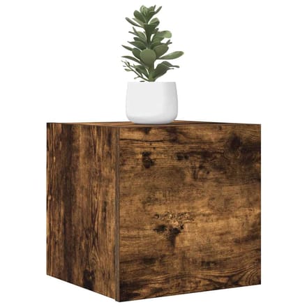 vidaXL - Tv-wandmeubel - 30,5x30x30 - cm - gerookt - eikenkleurig