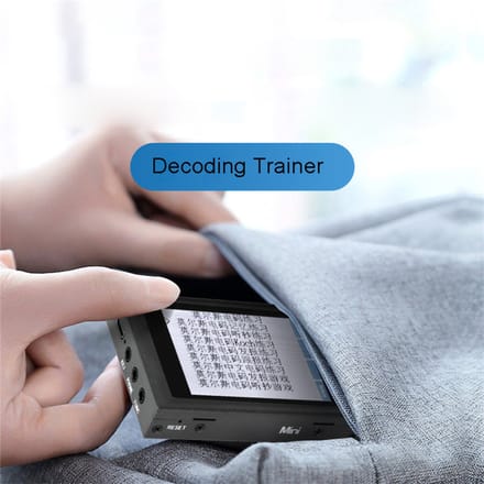 Mini/Pro CW Morse Code Trainer met scherm HF-radio Draagbaar oefenapparaat voor morsecode-transmissie, kopiëren en decoderen