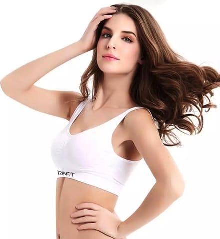 Soft Bra with removable pads - zacht BH met uitneembare pads - XL - wit
